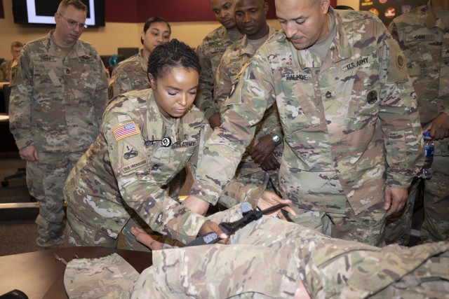 Saving Lives on the Battlefield -- Deploying 1st TSC Soldiers Learn Critical Casualty Combat Care Skills