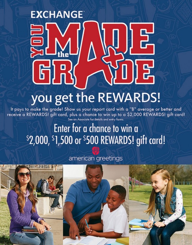 Exchange You Made the Grade Program Rewards Military Students for Academic Excellence