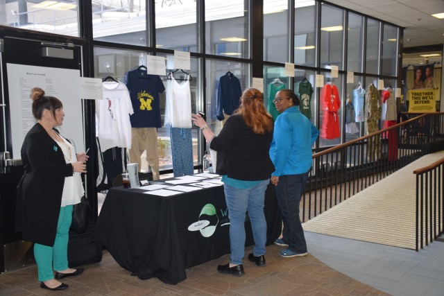 Wayne County SAFE booth at the Detroit Arsenal SHARP Expo