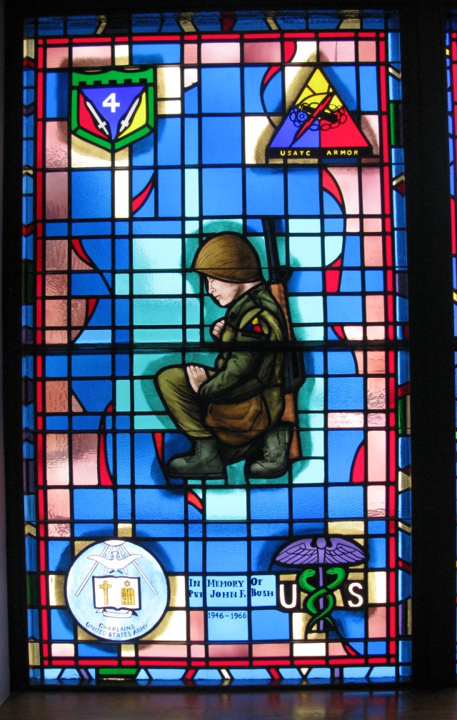 Pvt. John Bush memorial windows