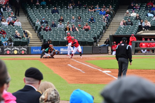 Military communities enjoy appreciation day at Louisville Bats baseball game