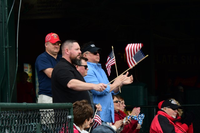 Military communities enjoy appreciation day at Louisville Bats baseball game