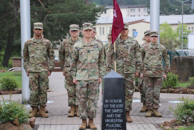 New commander of Bravo Company, Landstuhl Regional Medical Center