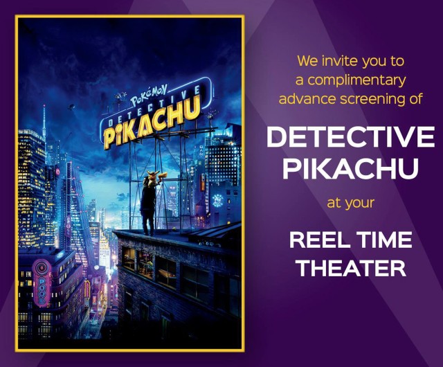 Exchange, Warner Brothers offering free advance screening of 'Pok&eacute;mon Detective Pikachu' May 4