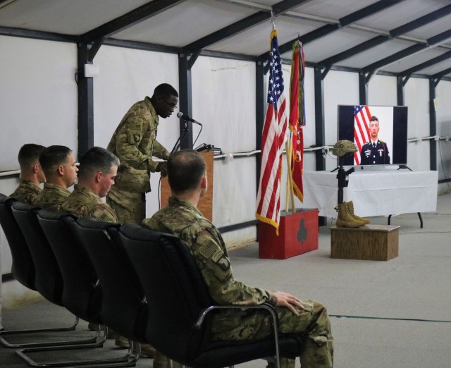 Spc. Ryan Dennis Orin Riley Memorial Service