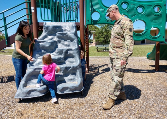 Playing in the park