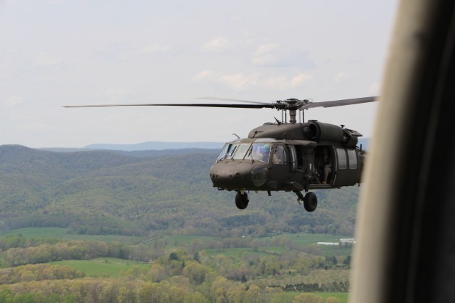 Army ROTC Cadets take to the skies above the New River Valley