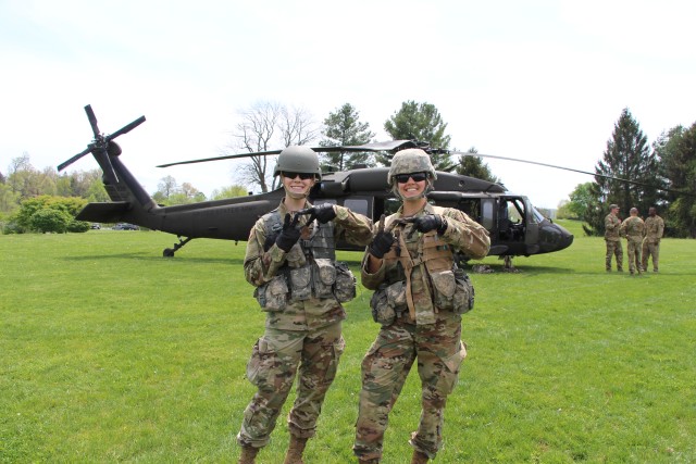 Army ROTC Cadets take to the skies above the New River Valley