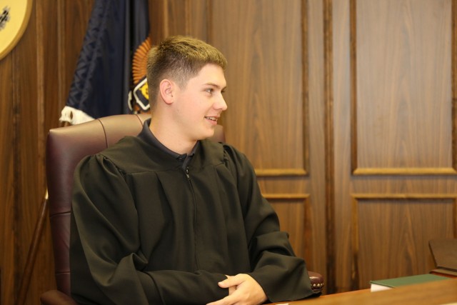 Camp Zama high school students have their day in court during 'Law Day' mock trial