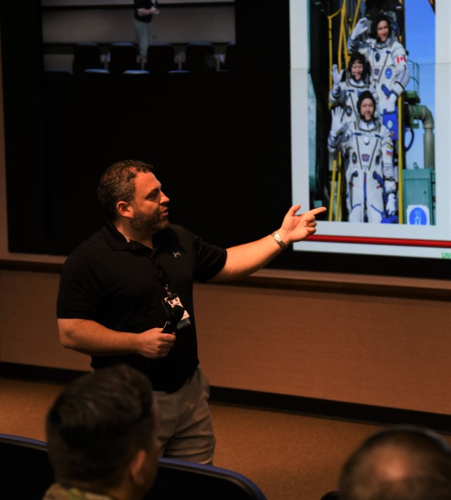 Army astronaut phones 'home' to Fort Rucker from space