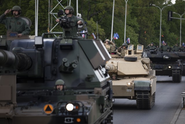 U.S. Army Soldiers participate in Poland's Military Parade