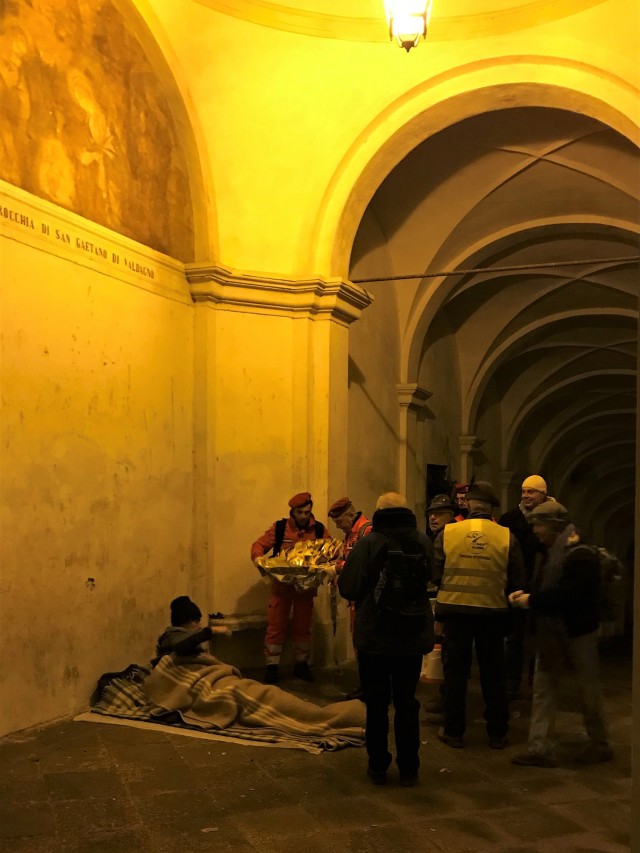 Boss delivers help to homeless in Vicenza