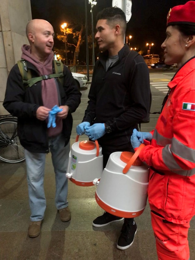 Boss delivers help to homeless in Vicenza