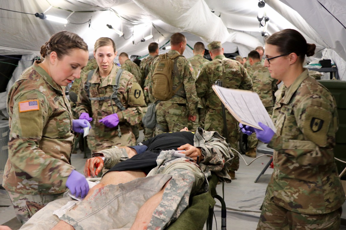 Bach 586th Fh Soldiers Hone Essential Tasks In Medical Field Training Exercise Article The