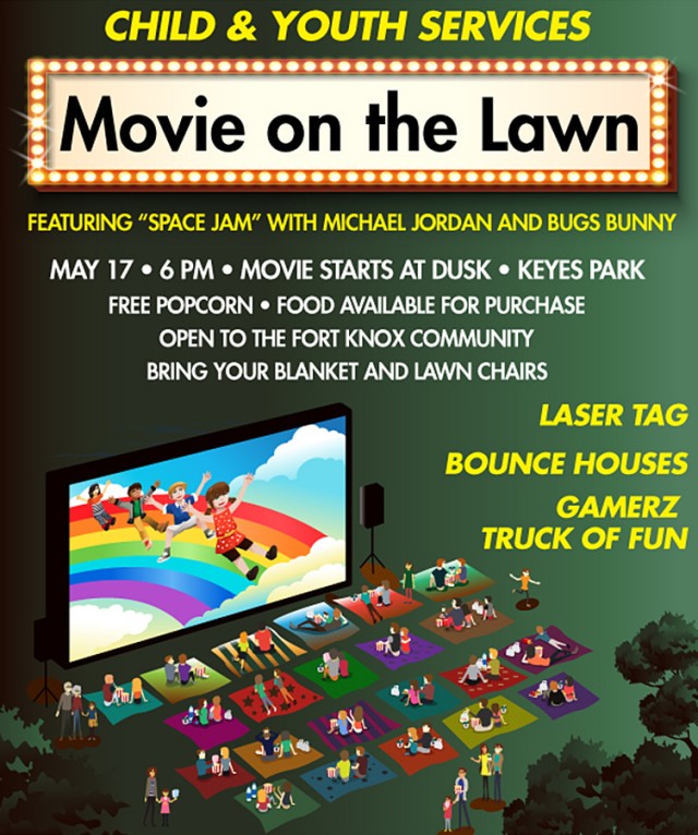 Fort Knox Child, Youth Services set to show 'Space Jam' at Movie on the Lawn May 17