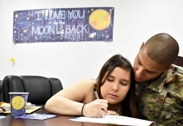Camp Zama holds baby shower for first-time parents
