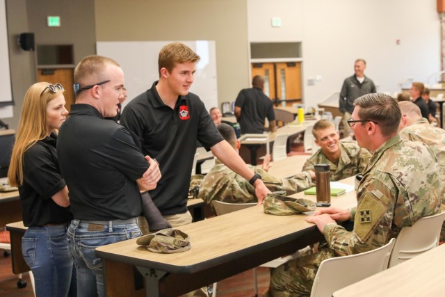 Officers visit  UCCS ROTC cadets