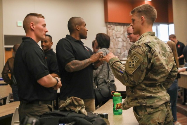 Officers visit  UCCS ROTC cadets