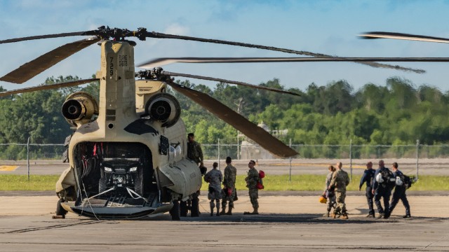 Florida National Guard rehearses with civilian rescuers