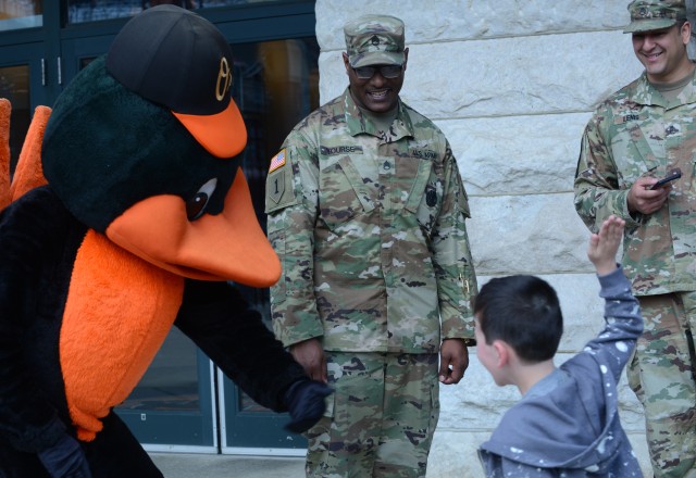 Recruiters at Orioles game