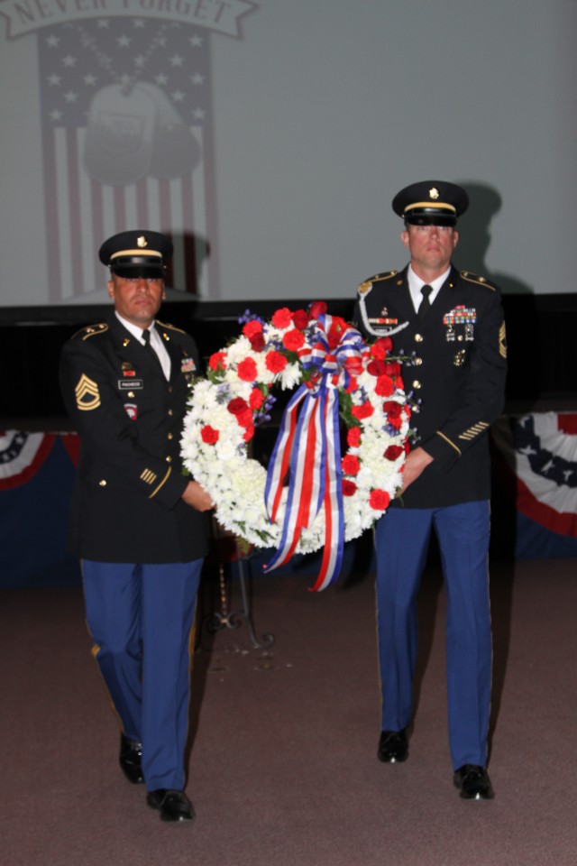 Honor Guard Carries Signal Cove of Remembrance Wreath