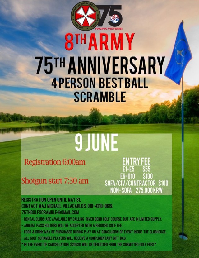 Eighth Army 75th Anniversary Golf Scramble