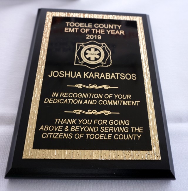 Depot Firefighter awarded Tooele County EMT of the Year