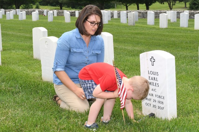 PHOTOS: Flags In at Fort Knox Main Cemetery
