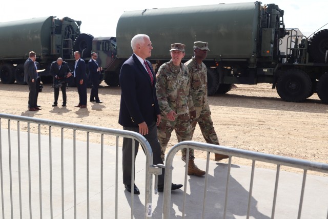 Vice President Mike Pence visits Fort McCoy, thanks troops