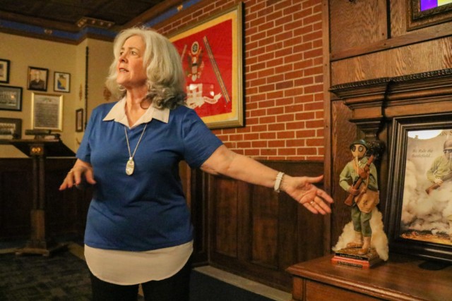 Army mother sculpts Dragon Soldier figurine, donates to chemical museum