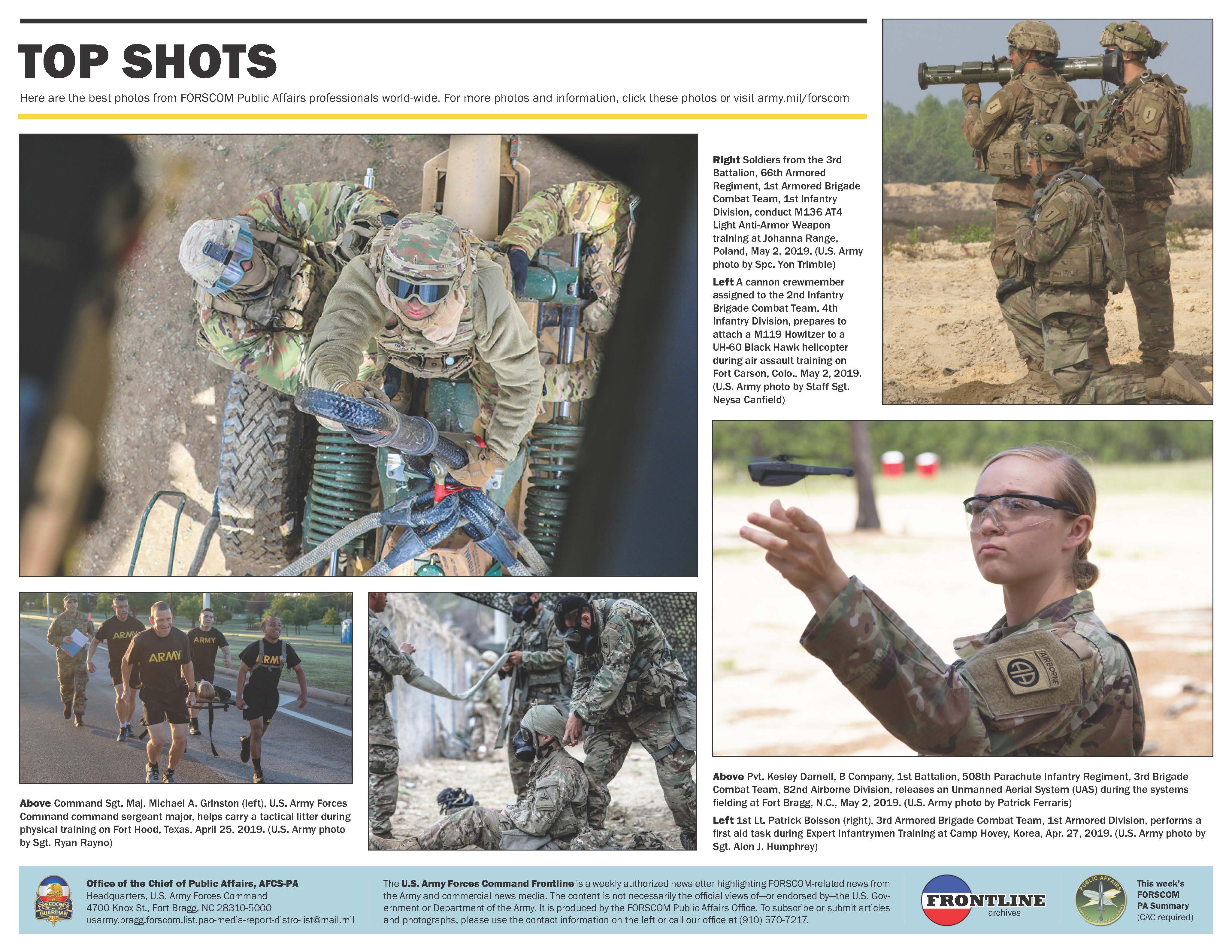 FORSCOM Frontline - May 24, 2019 | Article | The United States Army