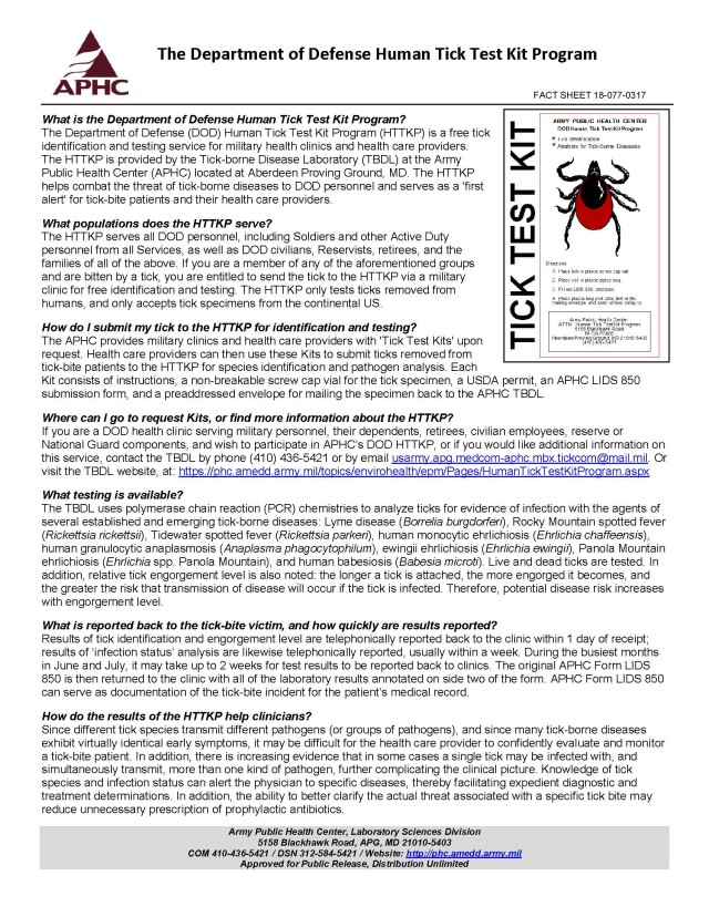 Tick safety information 1