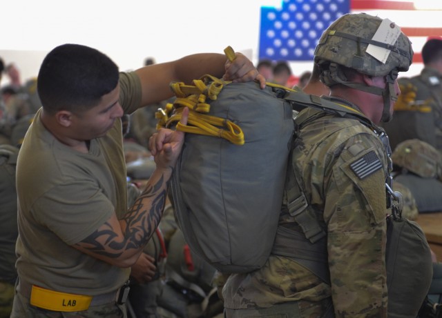 Panther Paratroopers Conduct Sunset Static Line Jump