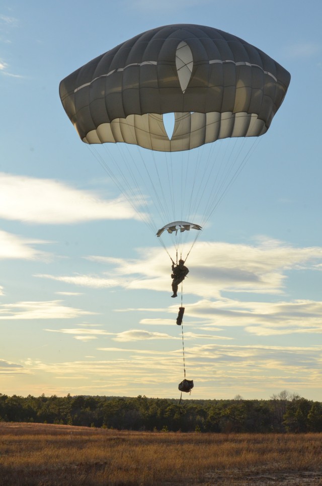 Panther Paratroopers Conduct Sunset Static Line Jump