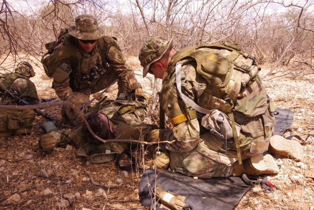 U.S. and British Paratroopers conduct Live Fire training in Kenya