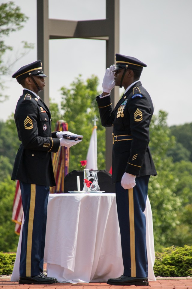 Flag folding salute