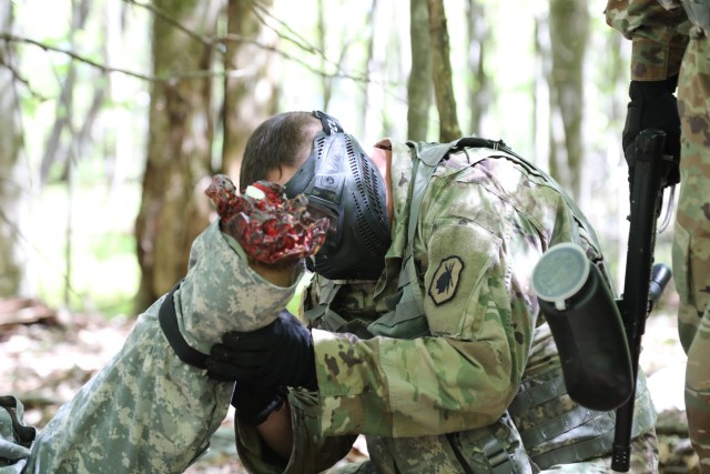 Iroquois Warrior Soldiers train on Warrior tactics