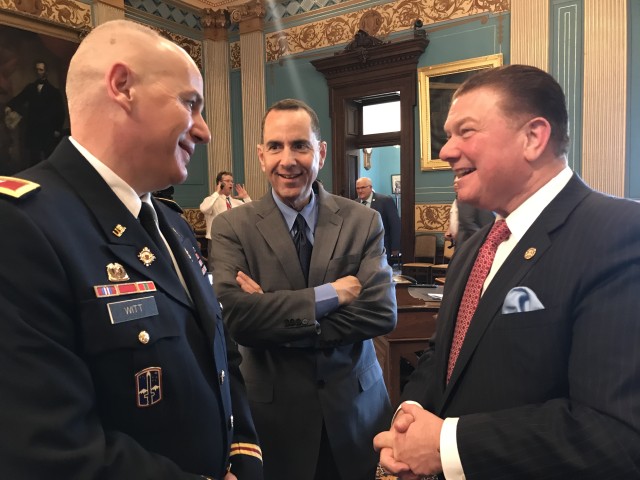 Detroit Arsenal Leaders at the Michigan Senate Memorial Service