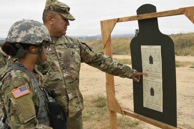 Sgt. 1st Class Stephanie Hendricks with the 11th Battalion, Army Reserve Careers Division