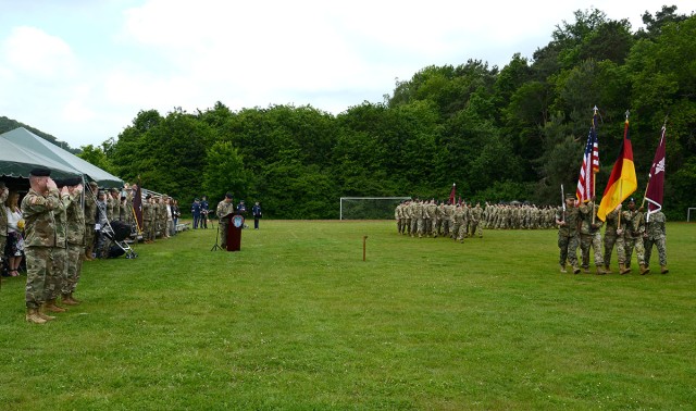 Pass in review during the LRMC change of command