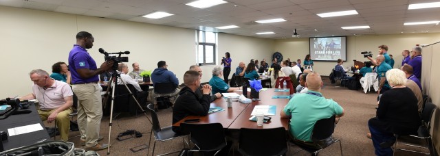 Soldiers and Civilians from across the country engage in 'Stand For Life' suicide prevention training