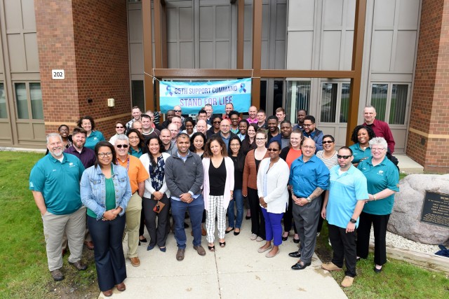Soldiers and Civilians from across the country engage in 'Stand For Life' suicide prevention training