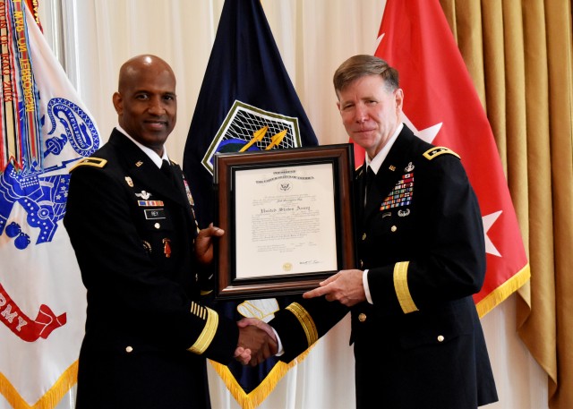 35 Years, 15 Ranks: Signal Corps officer pins on first star