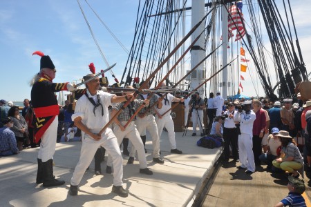 DVIDS - Images - USS Constitution Sailors Parade the Colors at River Bandits  Game [Image 9 of 12]