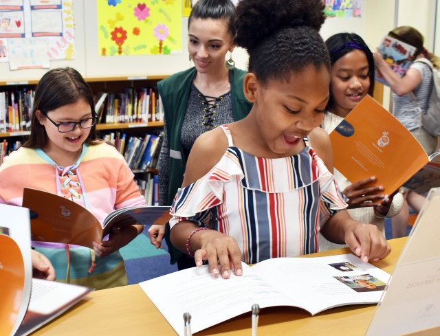 Camp Zama library features books written at School Age Center