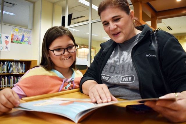 Camp Zama library features books written at School Age Center