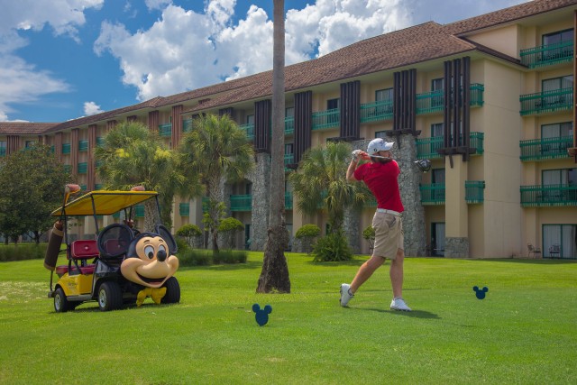 Mickey Mouse golf cart