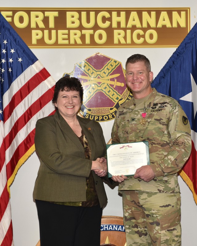 Change of Command held at Fort Buchanan Puerto Rico