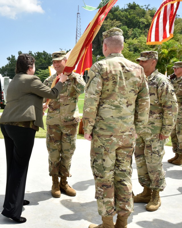 Change of Command held at Fort Buchanan Puerto Rico