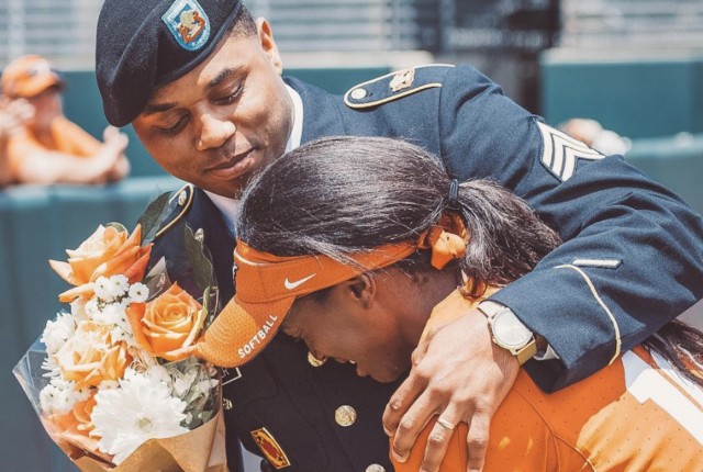 Air Defense Soldier reunites with his sister